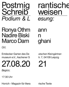 Honich – Magazin für literarische Texte