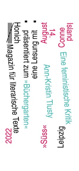 Honich – Magazin für literarische Texte