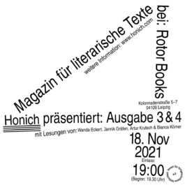 Honich – Magazin für literarische Texte